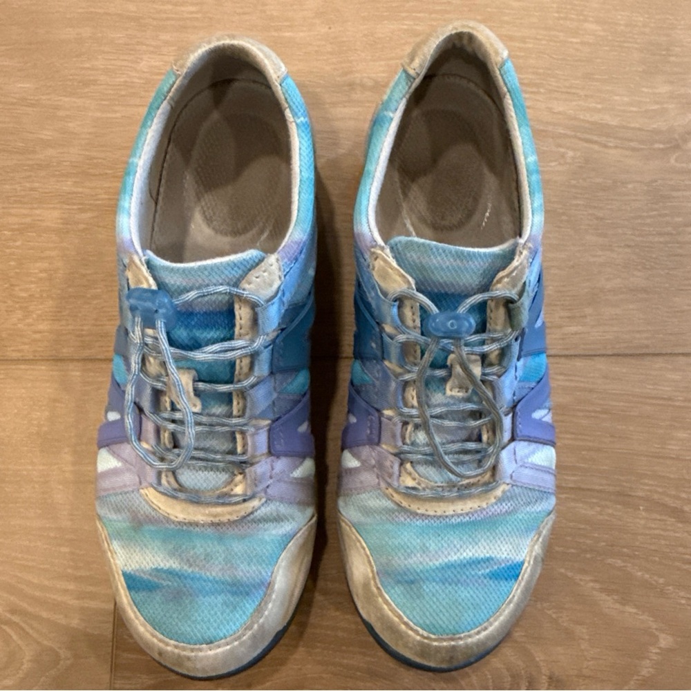 Dansko Henriette Shoes Women's 37 / 7 Blue Purple Gray Comfort Slip On Sneaker